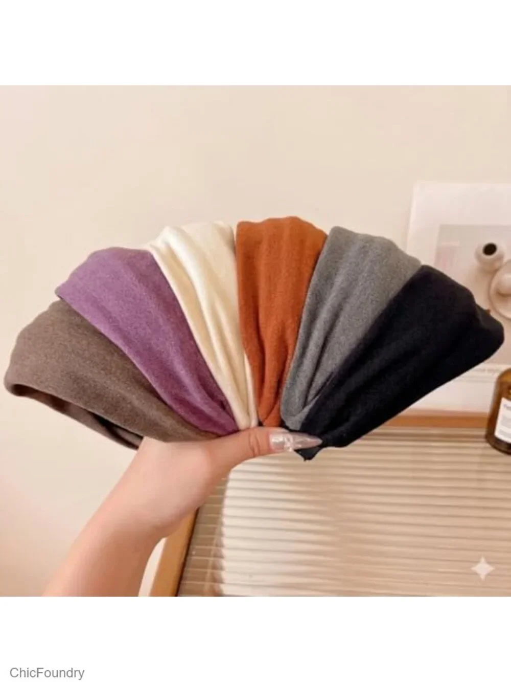 Non Slip Wide Stretch Elastic Fabric Headbands for Women Hair Accessories Fall